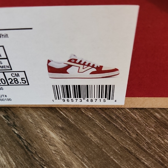 Vans Red and White Athletic Shoes - Picture 7 of 7